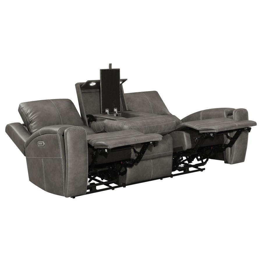 Brickston - Triple Power Reclining Sofa Reclining Sofas by Coaster Fine Furniture - Walls Furniture & Mattress