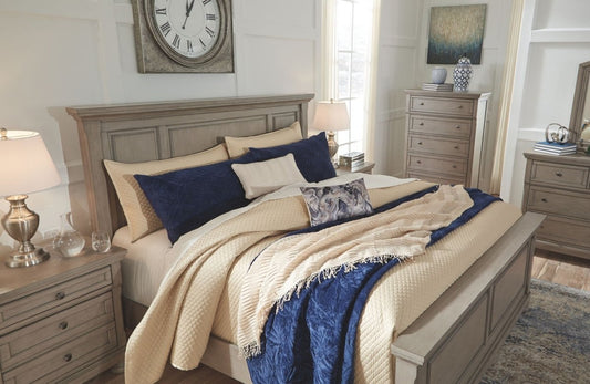 Lettner - Five Drawer Chest - 2 - handles - Light Gray Accent Chests by Signature Design by Ashley® - Walls Furniture & Mattress
