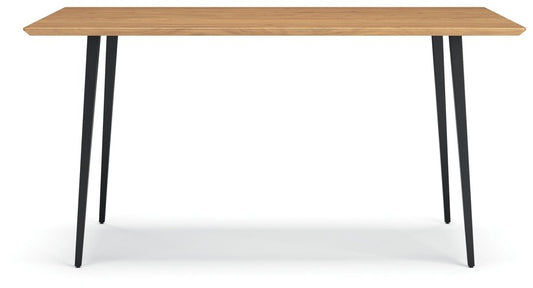 Gretlynn - Rectangular Dining Room Table - Black / Natural Dining Tables by Signature Design by Ashley® - Walls Furniture & Mattress