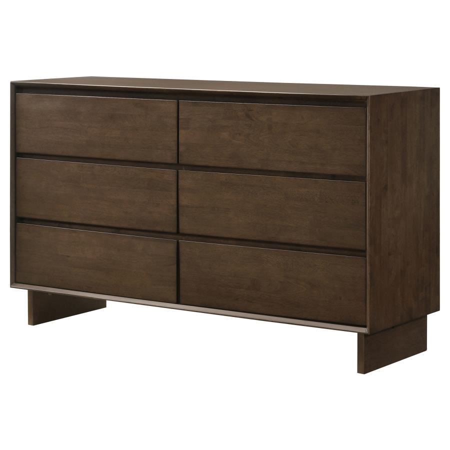 Glenwood - 6 - Drawer Dresser Cabinet Dressers by Coaster Fine Furniture - Walls Furniture & Mattress