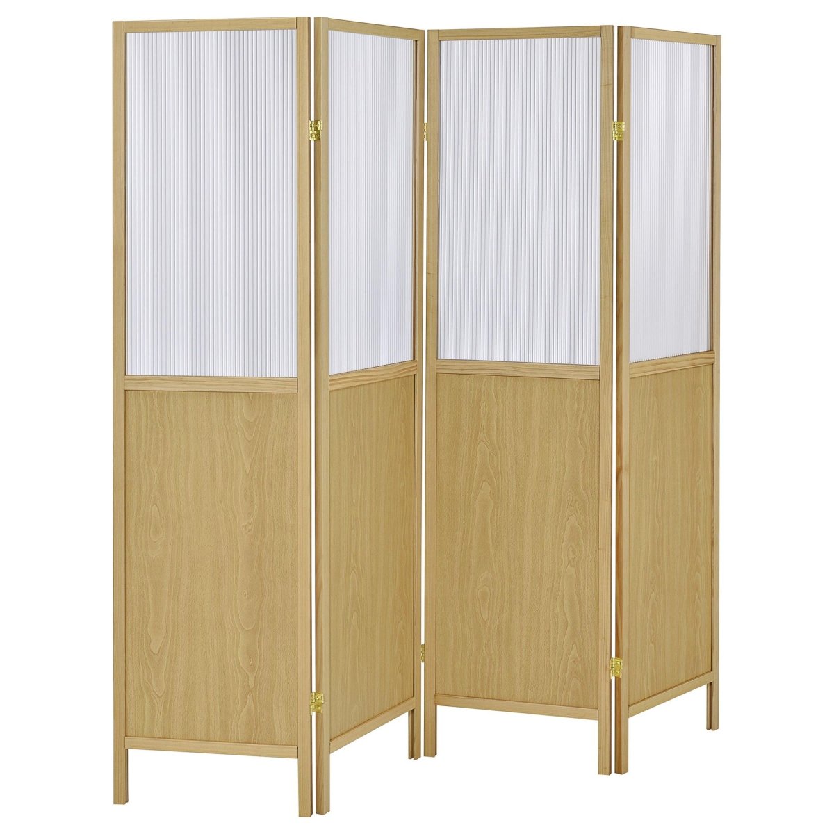 Mattison - 4 - Panel Room Divider Folding Shoji Screen Room Dividers by Coaster Fine Furniture - Walls Furniture & Mattress