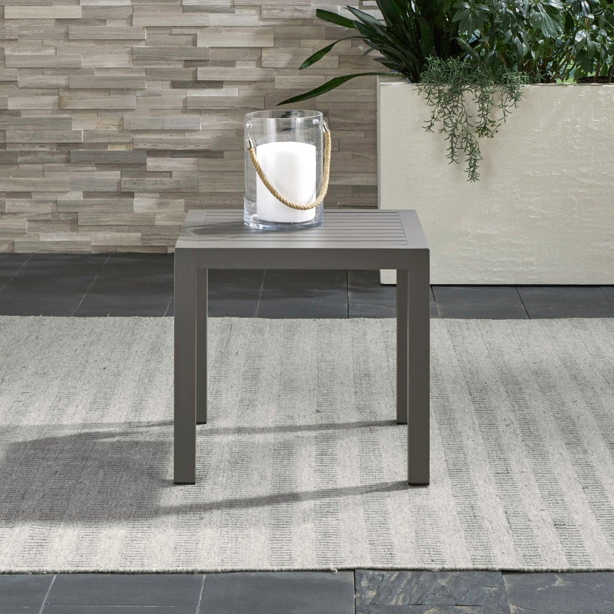 Plantation Key - Outdoor End Table - Granite End Tables by Liberty Furniture - Walls Furniture & Mattress