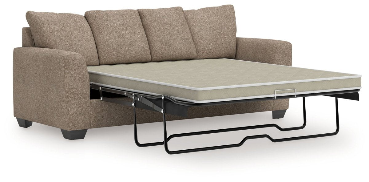 Triston - Peaks - Suede - Queen Sofa Sleeper Sleeper Sofas by Benchcraft® - Walls Furniture & Mattress