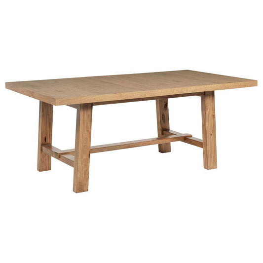 Middleton - Extension Leaf Dining Table - Natural Brown Dining Tables with Extensions by Coaster Fine Furniture - Walls Furniture & Mattress