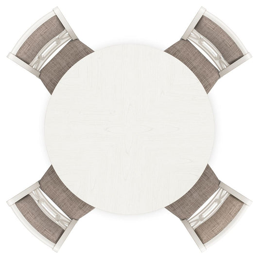 Erinberg - Dining Room Table Set (Set of 5) - Antique White 5 Piece Dining Room Sets by Signature Design by Ashley® - Walls Furniture & Mattress