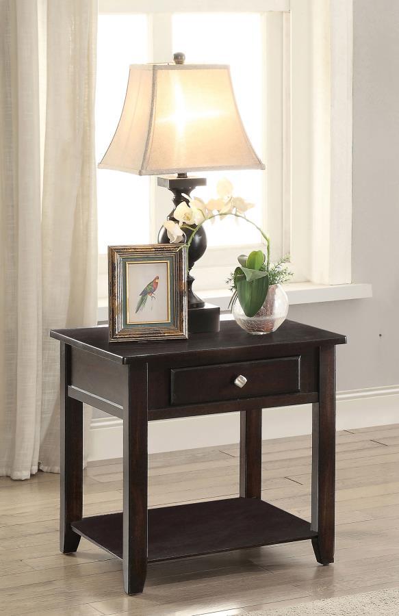 Bradford - 1 - Drawer Wood Table End Tables by CoasterEssence - Walls Furniture & Mattress