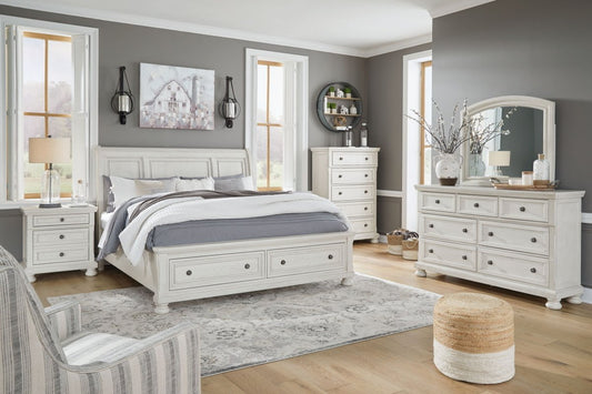 Robbinsdale - Dresser, Mirror - Antique White Dresser & Mirror by Ashley® - Walls Furniture & Mattress