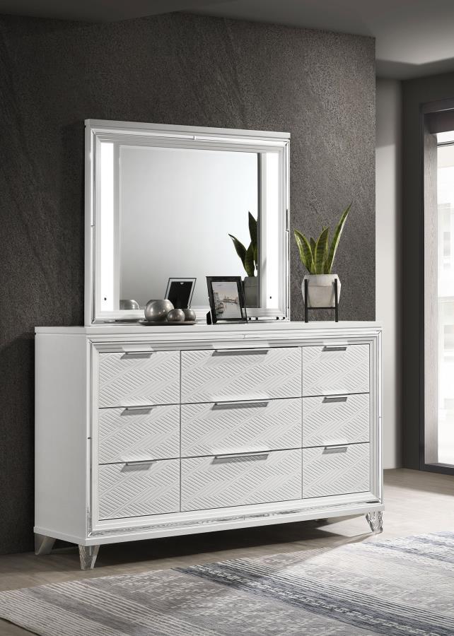 Marmore - 9 - Drawer Dresser Dressers by Coaster Fine Furniture - Walls Furniture & Mattress
