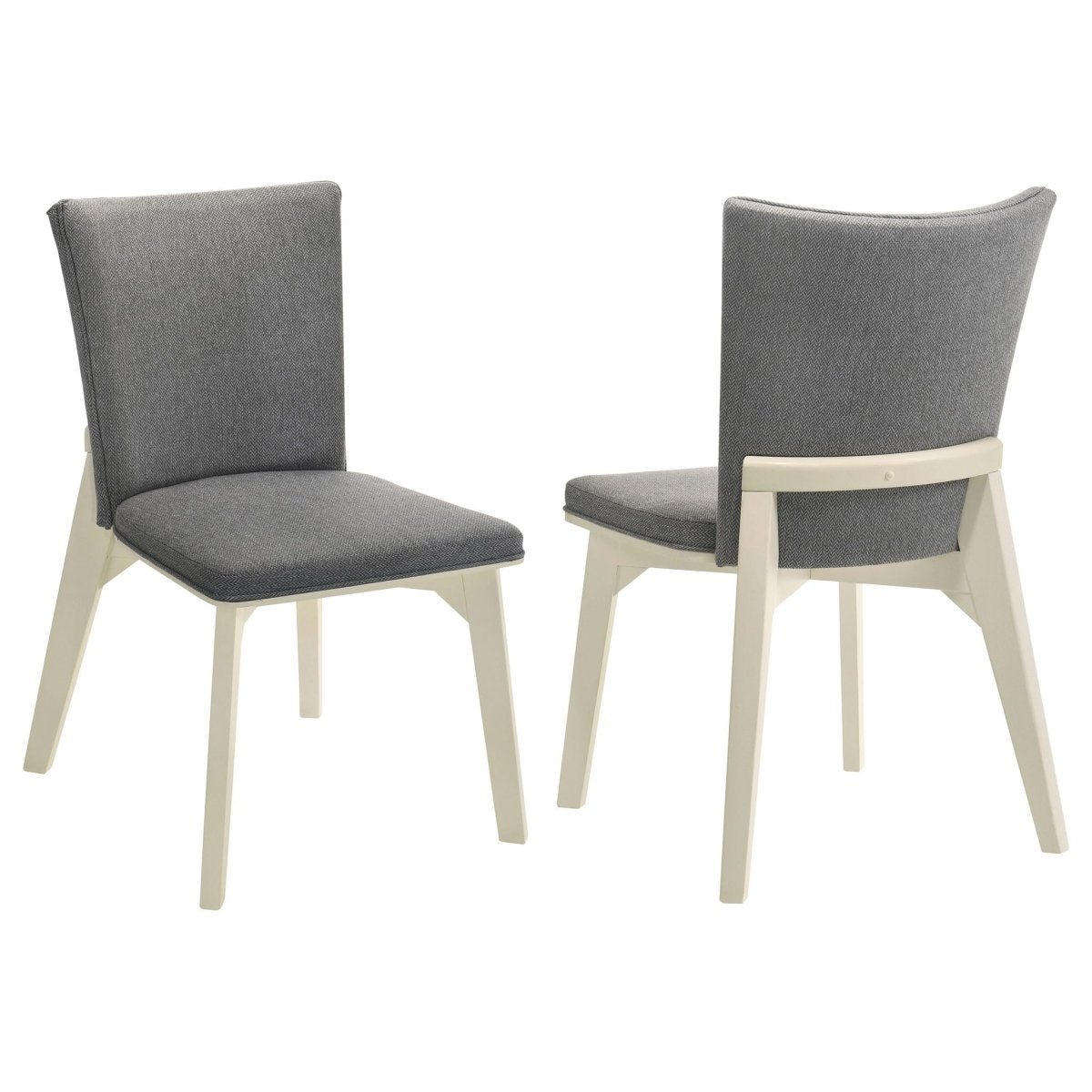 Biloxi - Upholstered Dining Side Chair (Set of 2) - Gray Chair Sets by Coaster Fine Furniture - Walls Furniture & Mattress