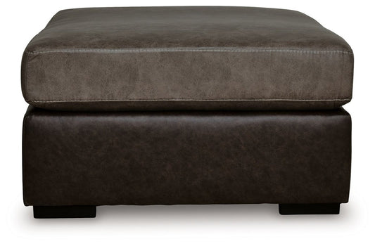 Castille Way - Oversized Accent Ottoman - Fossil Accent Ottomans by Signature Design by Ashley® - Walls Furniture & Mattress