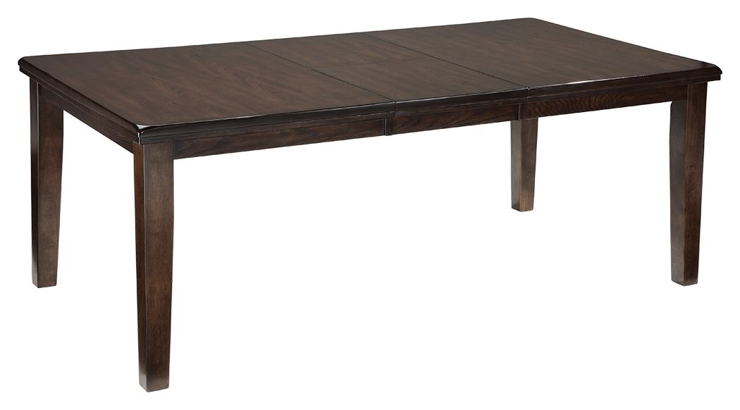 Haddigan - Dark Brown - Rectangular Dining Room Extension Table Dining Tables with Extensions by Signature Design by Ashley® - Walls Furniture & Mattress