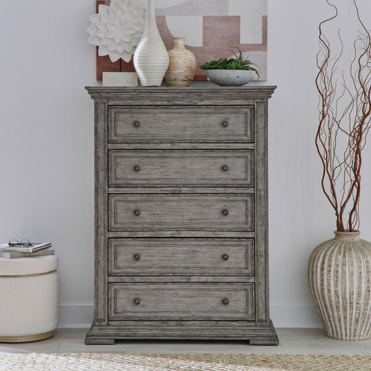Big Valley - 5 Drawer Chest Accent Chests by Liberty Furniture - Walls Furniture & Mattress