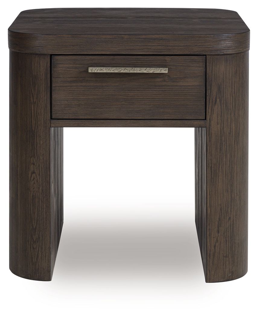 Neo - Rich Brown - Square End Table End Tables by Luxe - Walls Furniture & Mattress