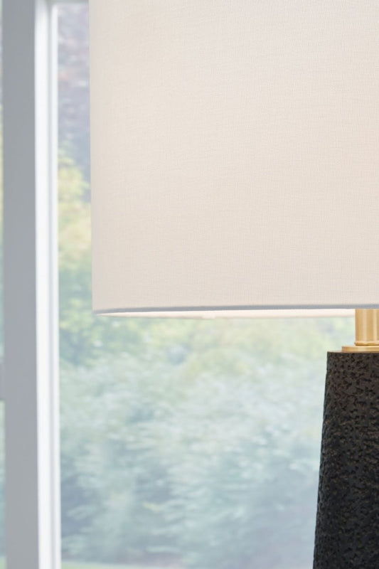 Hallburg - Poly Floor Lamp - Black Floor Lamps by Signature Design by Ashley® - Walls Furniture & Mattress