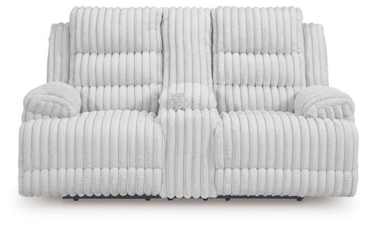 Rhines Falls - 2 Pc. - Power Reclining Sofa And Loveseat - Alloy Reclining Sofas & Loveseats by Signature Design by Ashley® - Walls Furniture & Mattress