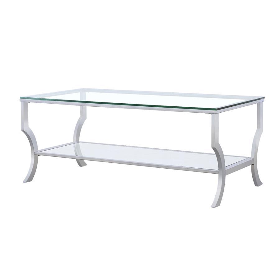 Saide - Rectangular Glass Top Table End Tables by CoasterEssence - Walls Furniture & Mattress
