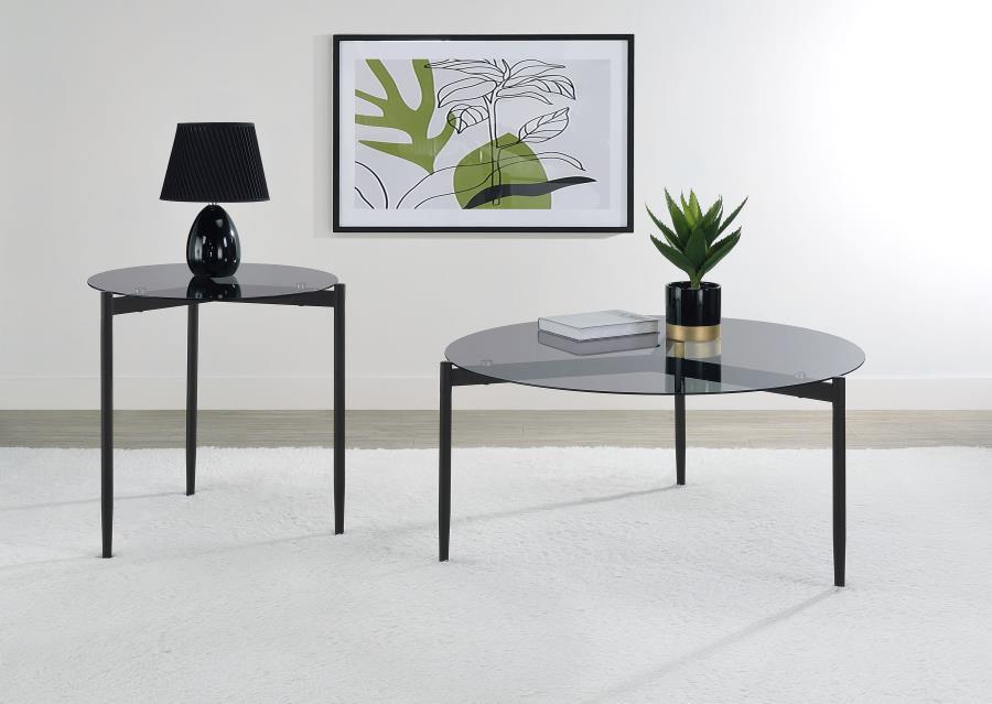 Rosalie - Round Coffee And End Table Set Table Sets by Coaster Fine Furniture - Walls Furniture & Mattress
