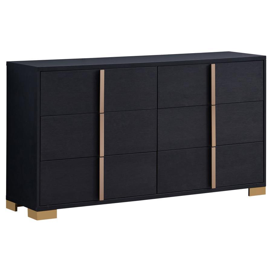 Marceline - 6 - Drawer Dresser Dressers by Coaster Fine Furniture - Walls Furniture & Mattress