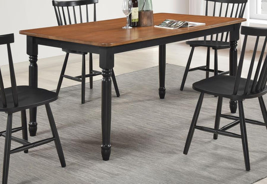Hollyoak - Rectangular Wood Dining Table - Walnut Dining Tables by Coaster Fine Furniture - Walls Furniture & Mattress