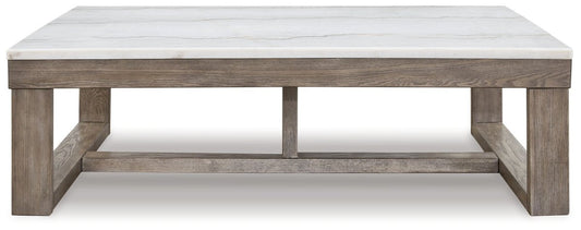 Loyaska - Rectangular Cocktail Table - Brown / Ivory Cocktail Tables by Signature Design by Ashley® - Walls Furniture & Mattress