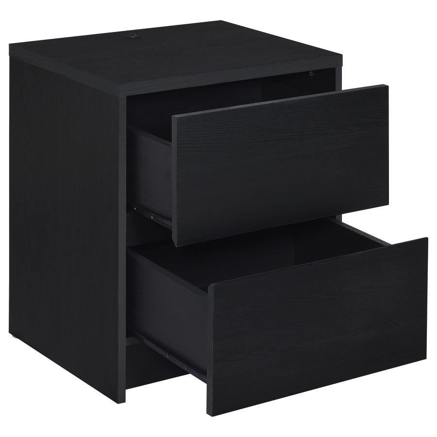 Westpark - 2 - Drawer Nightstand LED Lights And USB Nightstands w/ Charging Stations by Coaster Fine Furniture - Walls Furniture & Mattress