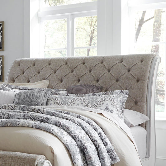 Magnolia Manor - Uph Sleigh Headboard Upholstered Headboards by Liberty Furniture - Walls Furniture & Mattress