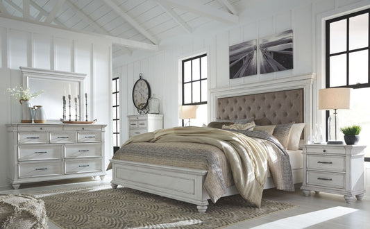 Kanwyn - Upholstered Bedroom Set 5 Piece Bedroom Sets by Benchcraft® - Walls Furniture & Mattress