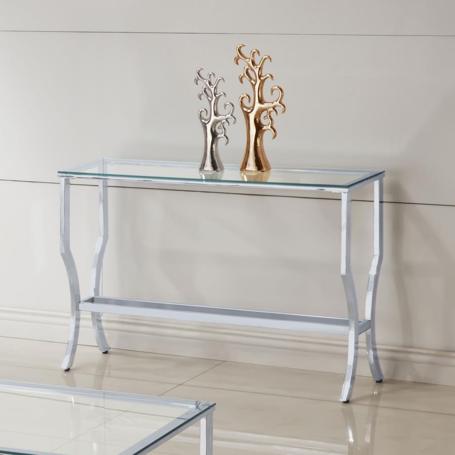 Saide - Rectangular Glass Top Table End Tables by CoasterEssence - Walls Furniture & Mattress