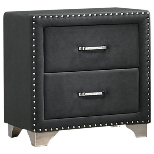 Melody - Upholstered 2 - Drawer Nightstand Accent Nightstands by CoasterEveryday - Walls Furniture & Mattress
