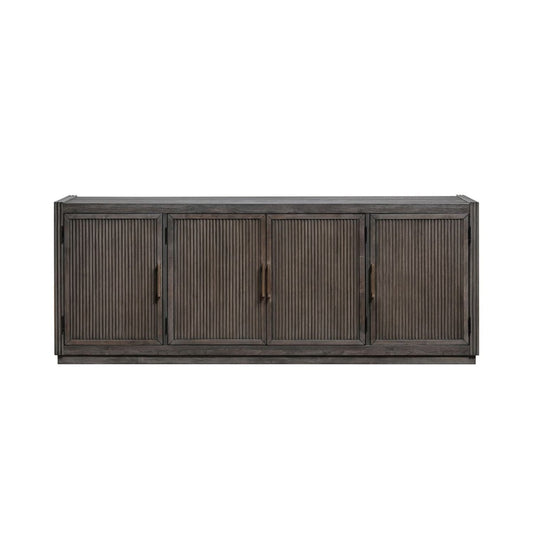 Modern Edge - 77" TV Console - Brown TV Stands by Liberty Furniture - Walls Furniture & Mattress