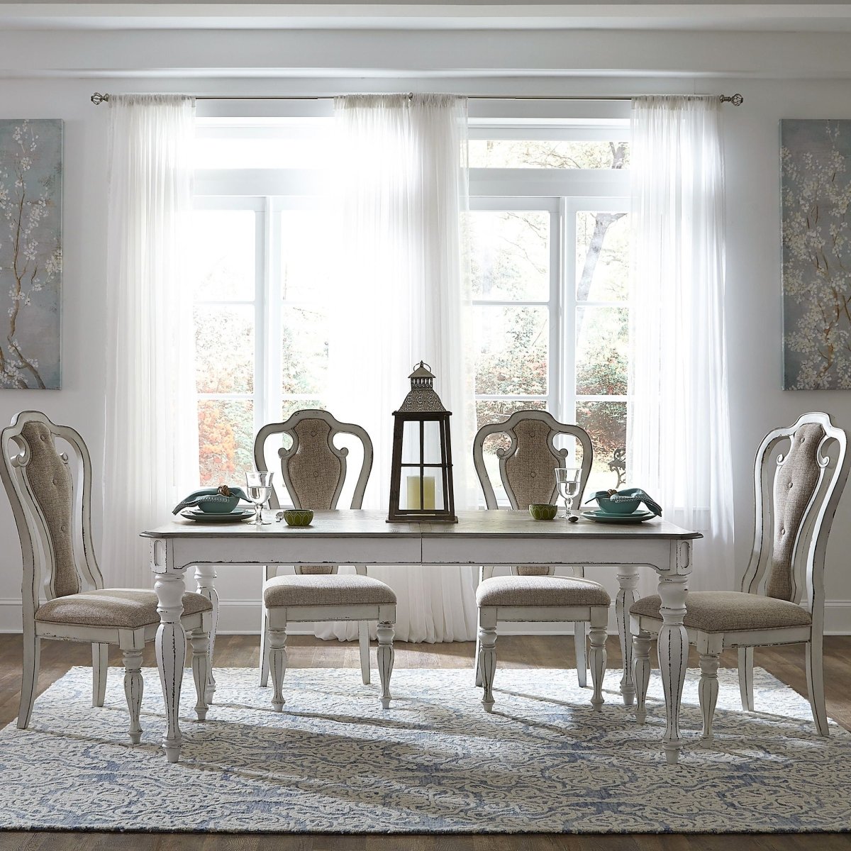 Magnolia Manor - Rectangular Table Set 5 Piece Dining Room Sets by Liberty Furniture - Walls Furniture & Mattress