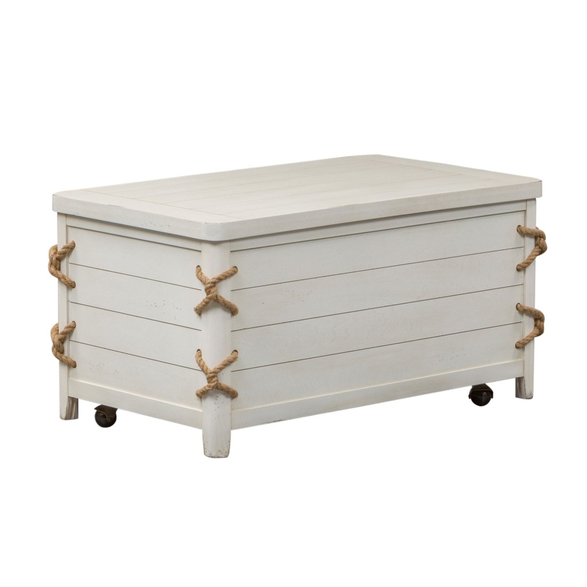 Dockside - Storage Trunk - White Storage Trunks by Liberty Furniture - Walls Furniture & Mattress