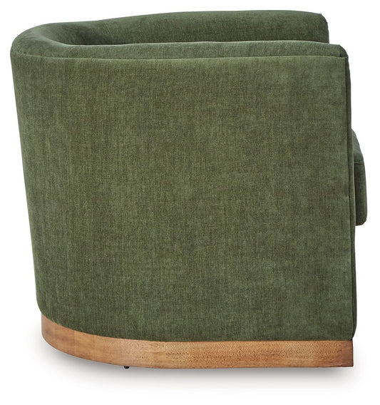 Jersonlow - Swivel Chair - Forest Green Swivel Chairs by Signature Design by Ashley® - Walls Furniture & Mattress