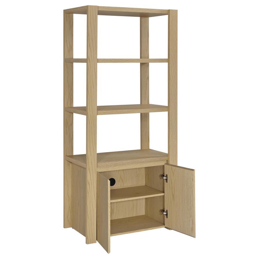 Laurelton - 3 - Shelf Media Tower Tall Pier Cabinet - Light Oak Piers by Coaster Fine Furniture - Walls Furniture & Mattress
