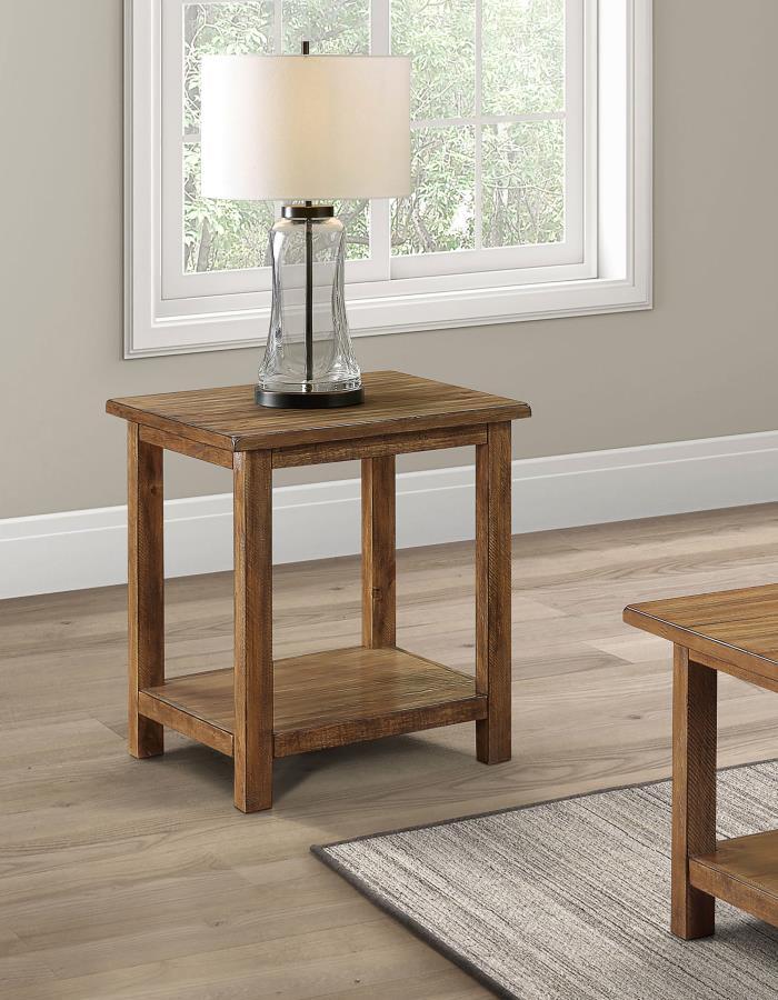 Payne - Wood End Table with Shelf End Tables by Coaster Fine Furniture - Walls Furniture & Mattress