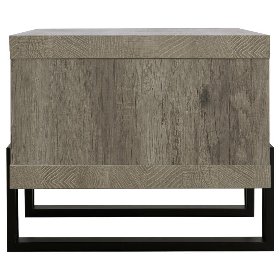 Dinard - Engineered Wood Coffee Table - Gray Driftwood Coffee Tables by CoasterEssence - Walls Furniture & Mattress