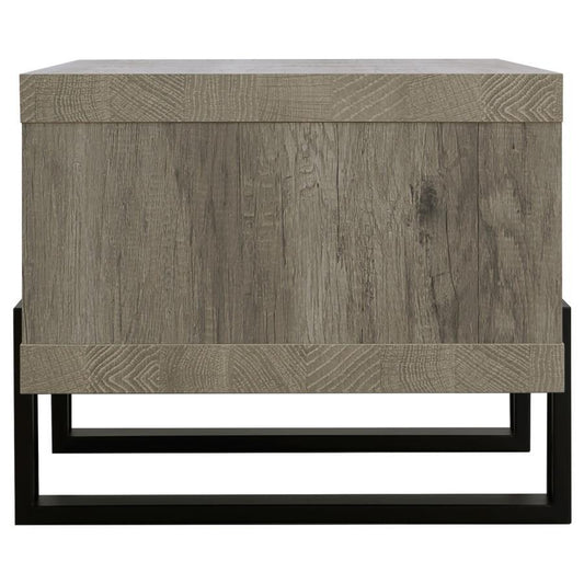 Dinard - Engineered Wood Coffee Table - Gray Driftwood Coffee Tables by CoasterEssence - Walls Furniture & Mattress