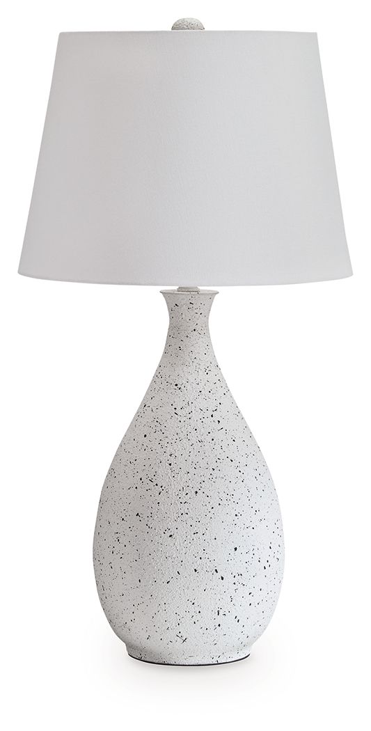Wyattford - White / Black - Metal Table Lamp Table Lamps by Signature Design by Ashley® - Walls Furniture & Mattress