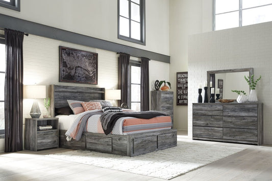 Baystorm - Panel Bedroom Set - Gray 8 + Piece Bedroom Sets by Signature Design by Ashley® - Walls Furniture & Mattress