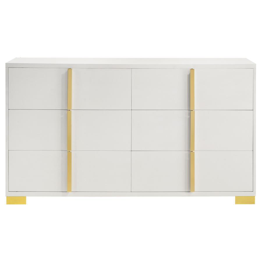 Marceline - 6 - Drawer Dresser Dressers by Coaster Fine Furniture - Walls Furniture & Mattress