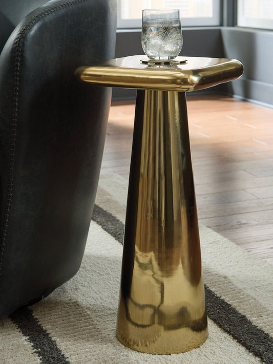 Dallenburg - Gold Finish - Accent Table Accent Tables by Signature Design by Ashley® - Walls Furniture & Mattress