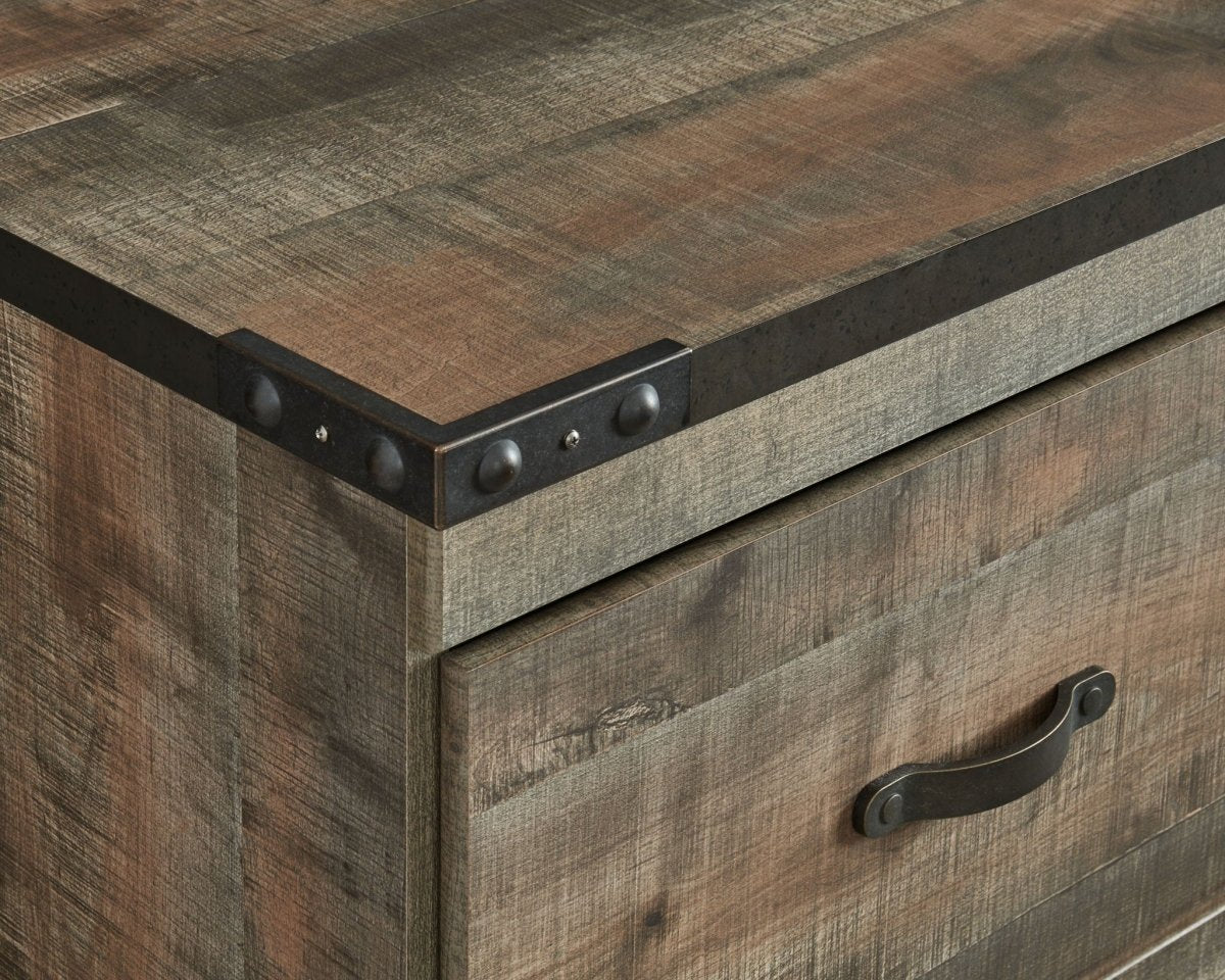 Trinell - TV Stand With Electric Fireplace - Brown Fireplace TV Stands by Signature Design by Ashley® - Walls Furniture & Mattress