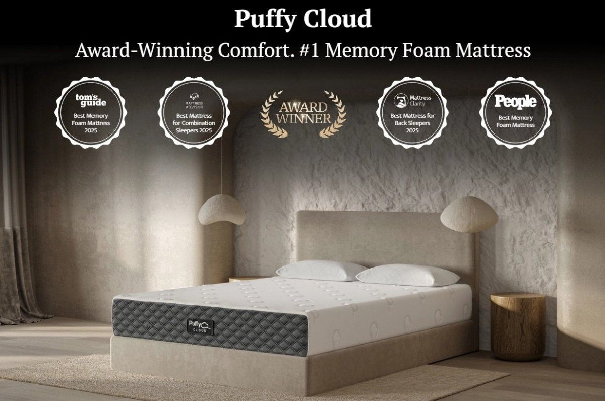 Puffy Cloud Queen Memory Foam Mattress Memory Foam Mattresses by Puffy - Walls Furniture & Mattress