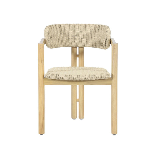 Sedona - Wood And Wicker Patio Dining Chair (Set of 2) - Natural / Brown Chair Sets by New Classic - Walls Furniture & Mattress