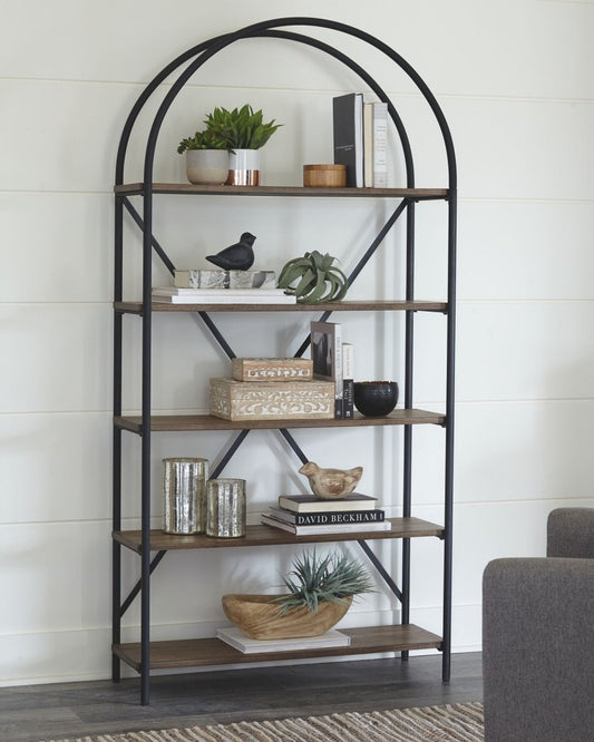 Galtbury - Bookcase - Brown / Black Etageres by Signature Design by Ashley® - Walls Furniture & Mattress