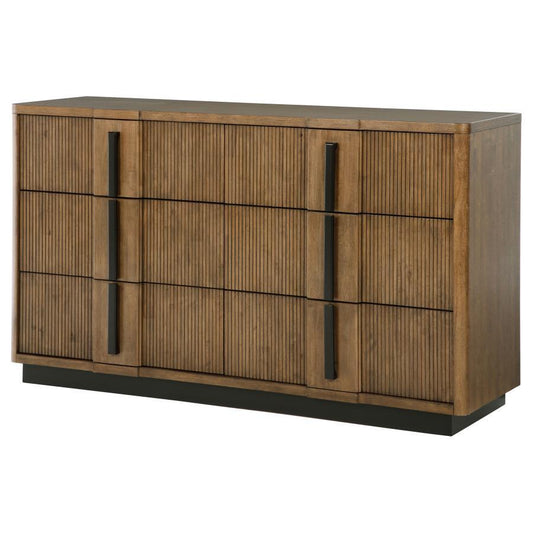 Terrace - 6 - Drawer Dresser Cabinet - Ash Brown Dressers by Coaster Fine Furniture - Walls Furniture & Mattress