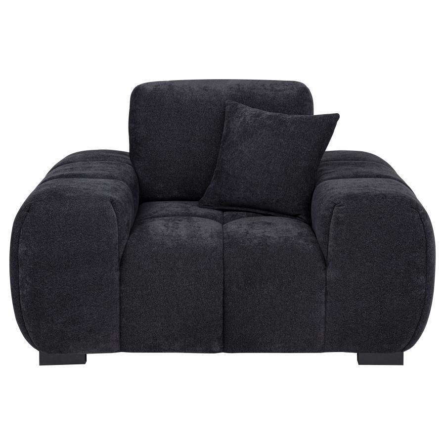 Octavia - Fabric Upholstered Track Arm Accent Chair Arm Chairs by Coaster Fine Furniture - Walls Furniture & Mattress