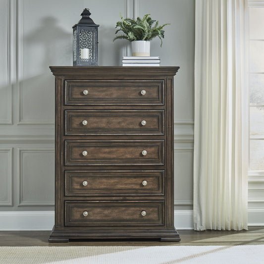 Big Valley - 5 Drawer Chest Accent Chests by Liberty Furniture - Walls Furniture & Mattress