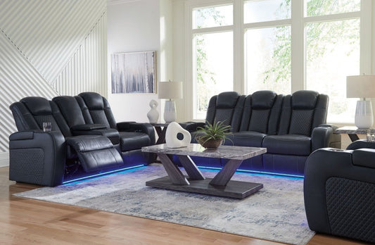 Fyne - dyme - Reclining Living Room Set Reclining Sofas & Loveseats by Signature Design by Ashley® - Walls Furniture & Mattress