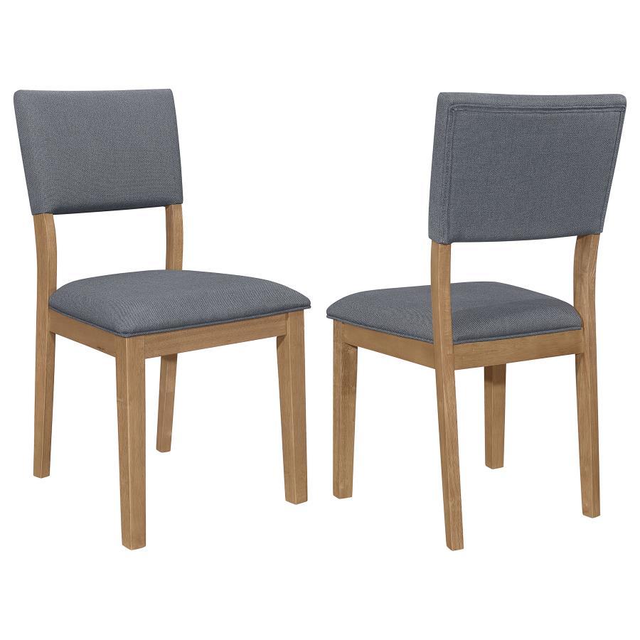 Sharon - Fabric Upholstered Dining Side Chair (Set of 2) - Brown Chair Sets by Coaster Fine Furniture - Walls Furniture & Mattress